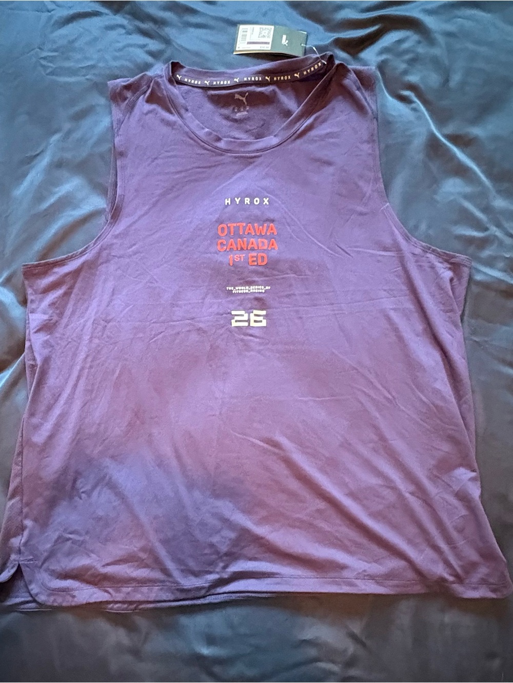Puma Purple Hyrox Ottawa Graphic Training Tank
